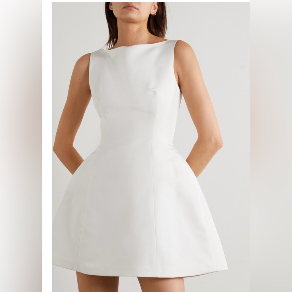 Brandon Maxwell White Mini Dress
